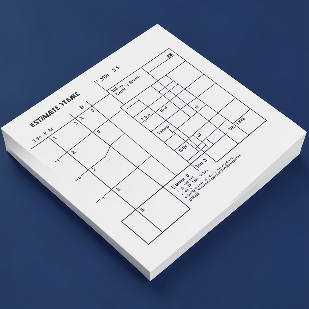Isometric 3D render of an open maths workbook with colourful golden and navy bar charts and number grids on a clean white surface.